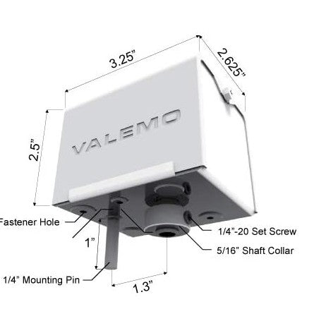 Valemo VDM10, 24 VAC General Purpose Spring Return Damper Motor Actuator , Replace Honeywell M847D & other damper Actuators