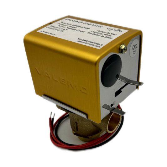 CASE of (12) V3313-A1S Motorized Zone Valve, 3-way, 3/4" Sweat, 24 VAC with End Switch