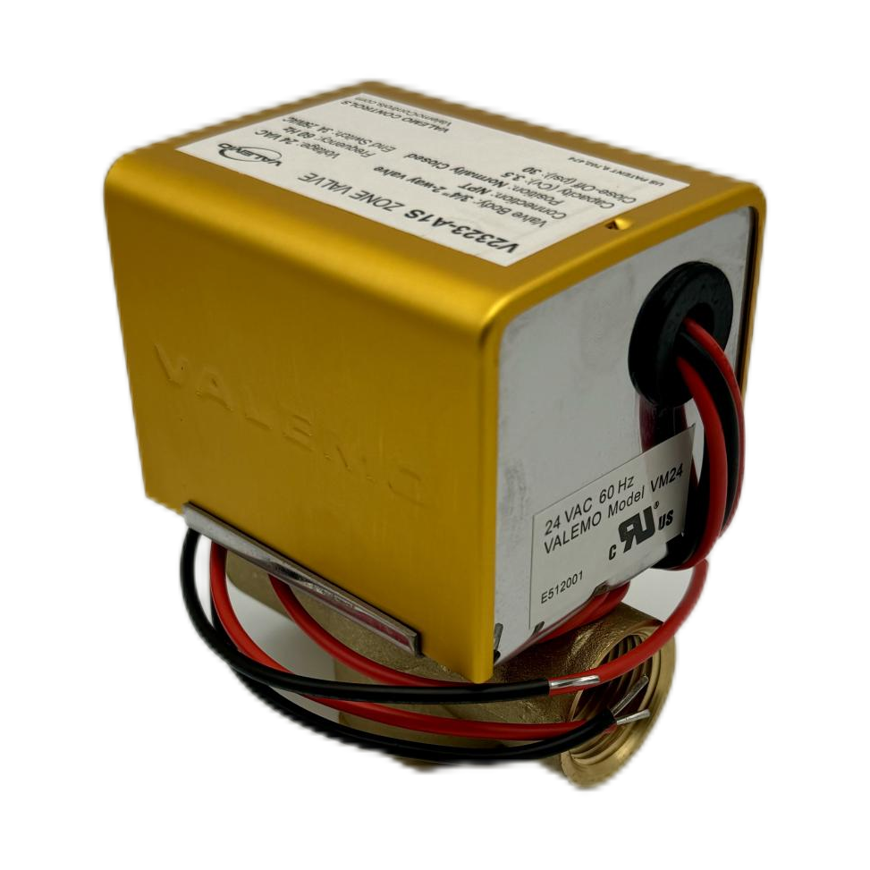 CASE of (12) V2323-A1S Zone Valve, 2-way, 3/4" NPT, 24 VAC w/ End Switch