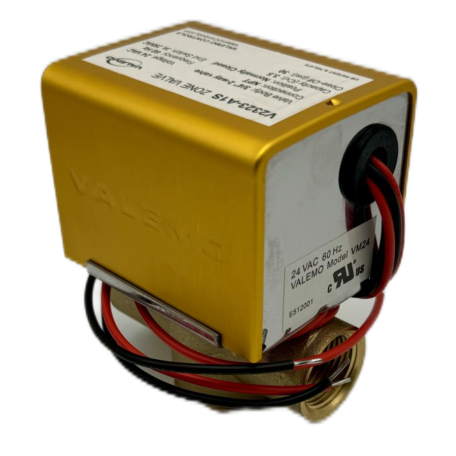 CASE of (12) V2323-A1S Zone Valve, 2-way, 3/4" NPT, 24 VAC w/ End Switch