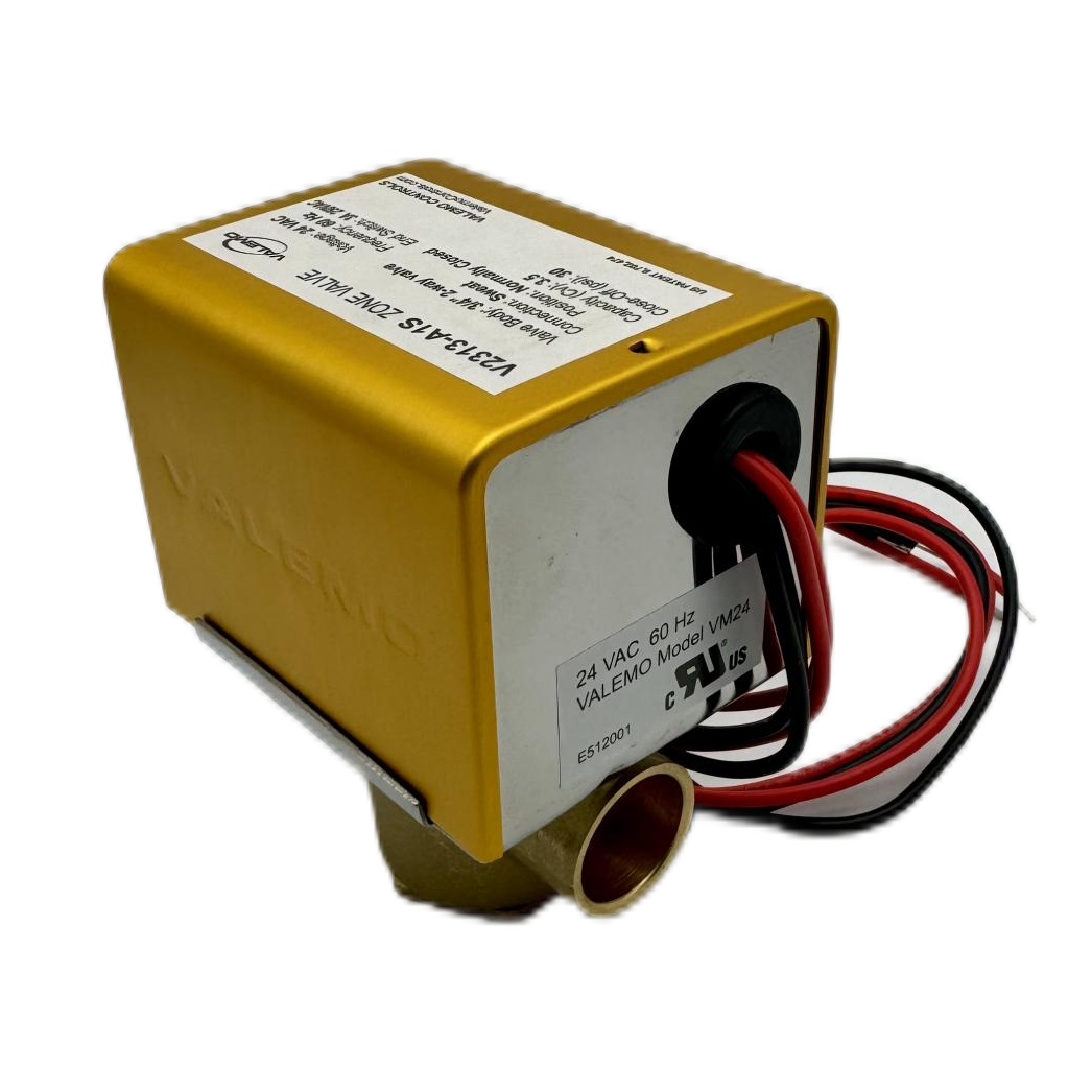 CASE of (12) V2313-A1S Zone Valves, 2-way, 3/4" Sweat, w/ End Switch