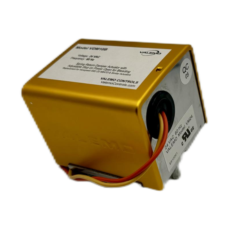 Valemo VDM10B,  24 VAC General Purpose Spring Return Damper Motor Actuator , Replace Honeywell M847D & other damper Actuators (see more below), with adjustable stopper.