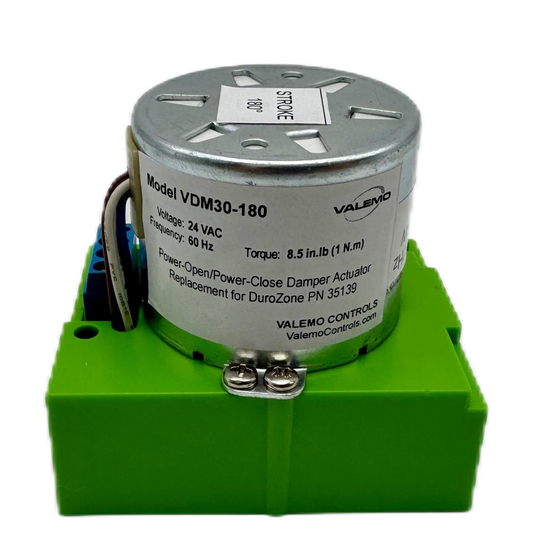 VDM30-180, Power-Open/Power-Close Damper Actuator Replacement for DuroZone Part 35139