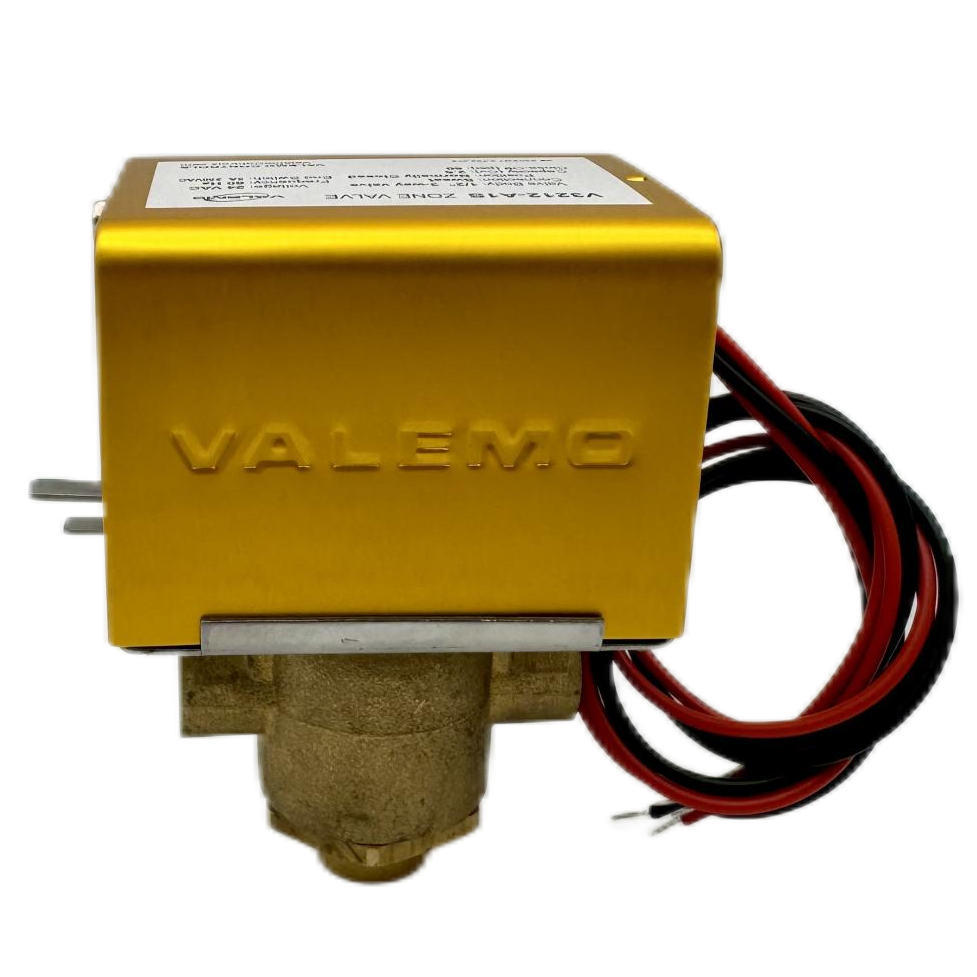 CASE of (12) V3212-A1S Motorized Zone Valve, 3-way, 1/2" Sweat, 24 VAC with End Switch