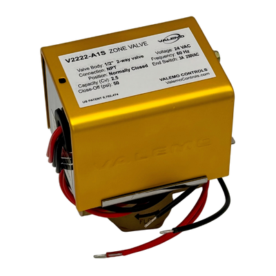 V2222-A1S Zone Valve, 2-way, 1/2" NPT, 24 VAC w/ End Switch