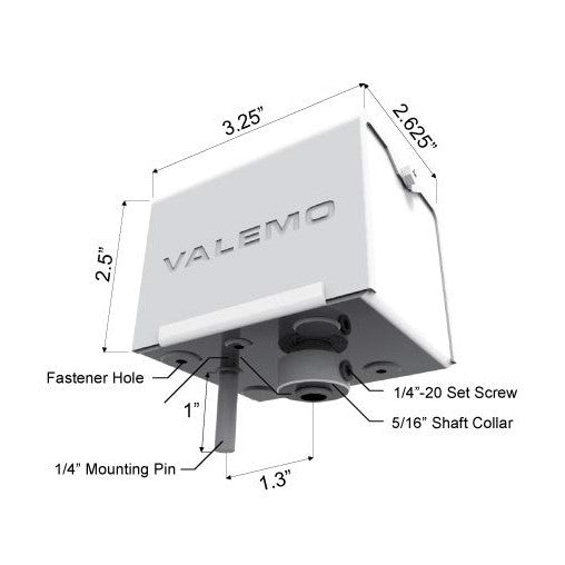VALEMO VDM20-B120, General Purpose Spring Return Damper Actuator and Motor, Replacement for similar models by Honeywell, Erie and etc. 120 VAC, No Switch
