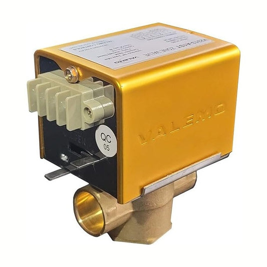 V2313-A1ST Motorized Zone Valve, 2-way, 3/4" Sweat, Normally Closed, Terminal Connections, 24 VAC with End Switch, Compatible with Honeywell V8043F