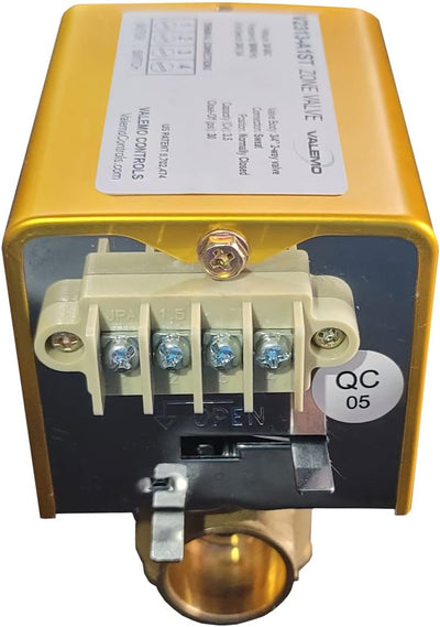 V2313-A1ST Motorized Zone Valve, 2-way, 3/4" Sweat, Normally Closed, Terminal Connections, 24 VAC with End Switch, Compatible with Honeywell V8043F