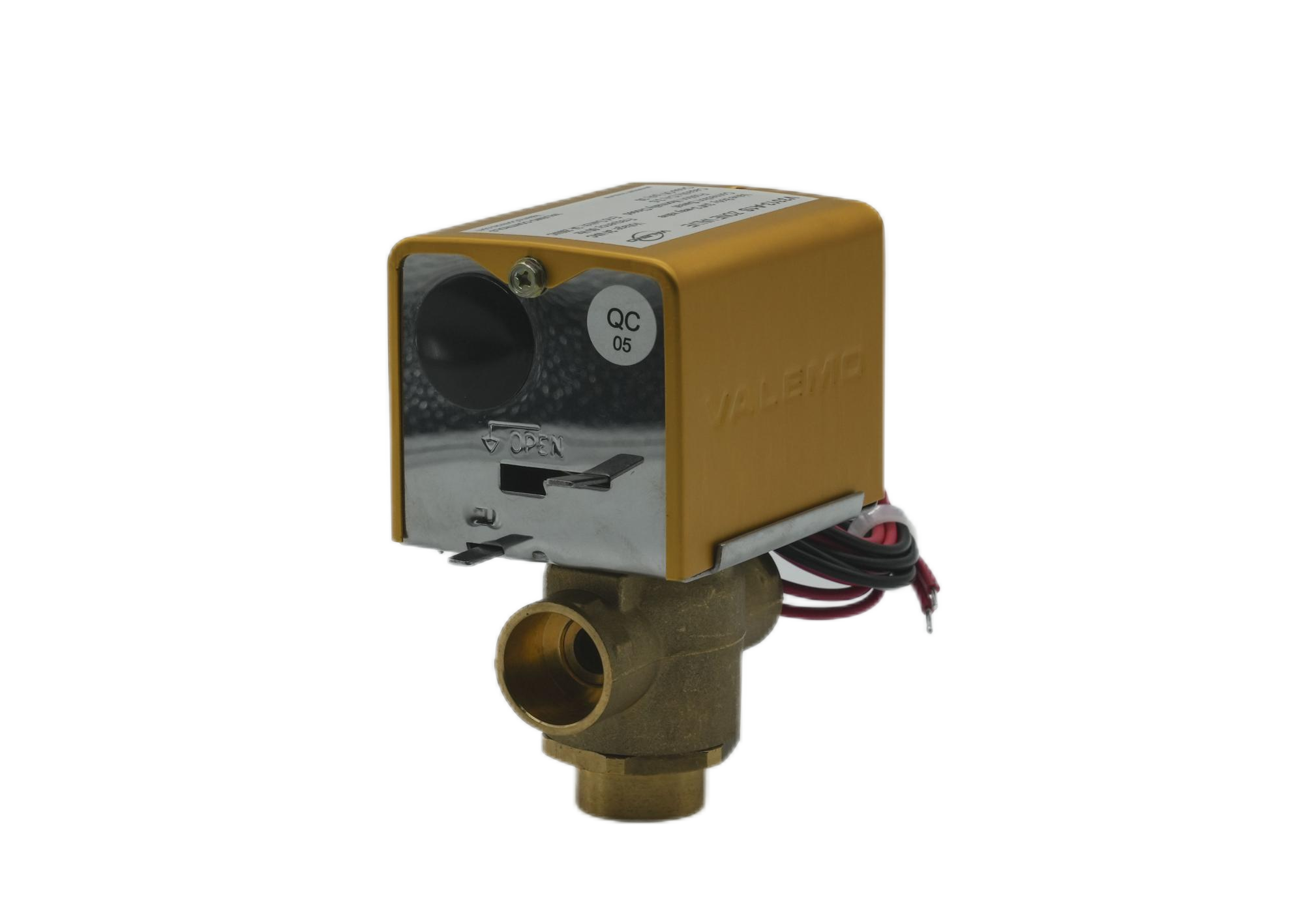 CASE of (12) V3313-A1S Motorized Zone Valve, 3-way, 3/4" Sweat, 24 VAC with End Switch