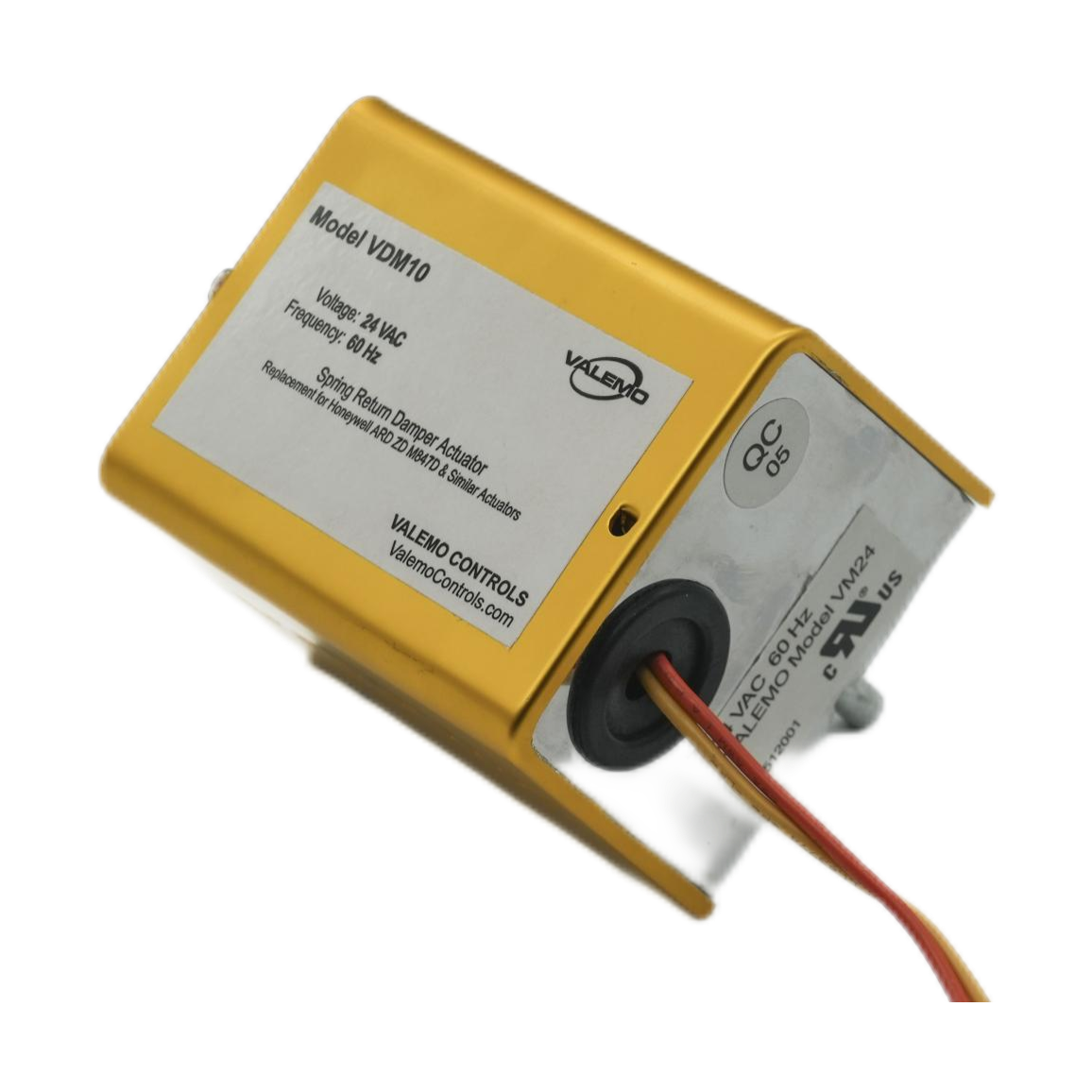 Valemo VDM10,  24 VAC General Purpose Spring Return Damper Motor Actuator , Replace Honeywell M847D & other damper Actuators