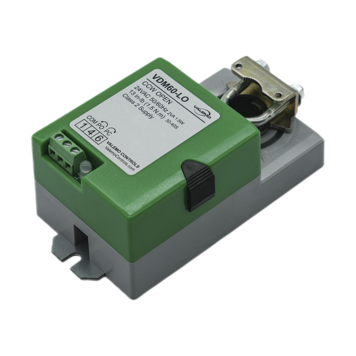 VDM60-LO HVAC Damper Actuator, 24VAC/DC On/Off, Floating Non-Spring Return