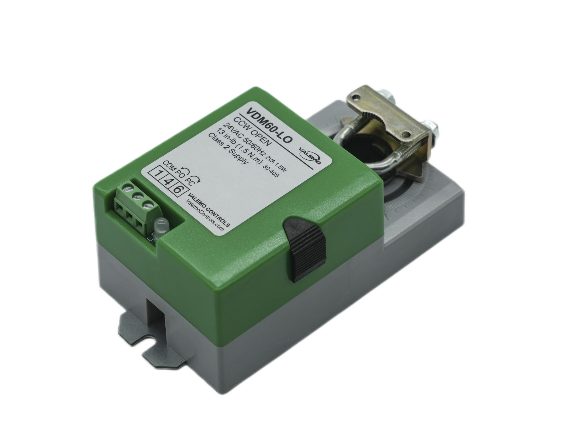 VDM60-LO HVAC Damper Actuator, 24VAC/DC On/Off, Floating Non-Spring Return