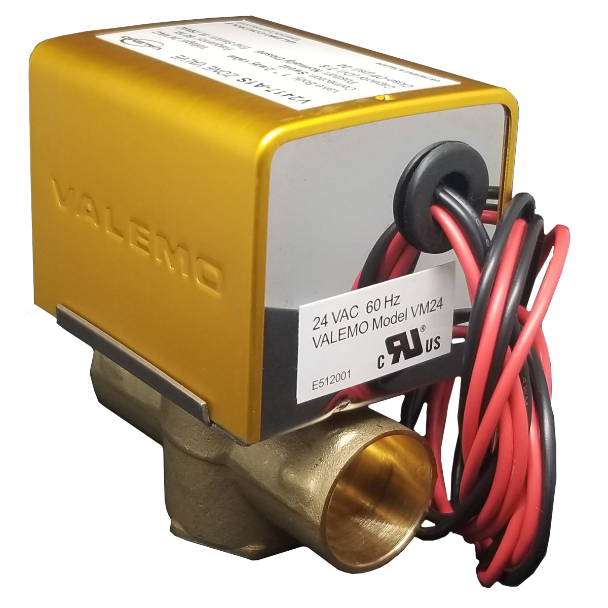 V2417-A1S Zone Valve, 2-way, 1", Sweat, 24 VAC, w/ End Switch