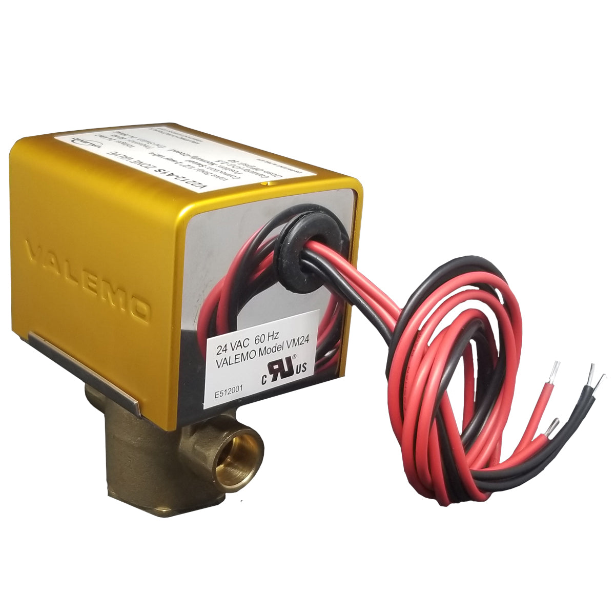 CASE of (12) V2212-A1S Motorized Zone Valve, 2-way, 1/2" Sweat, 24 VAC with End Switch