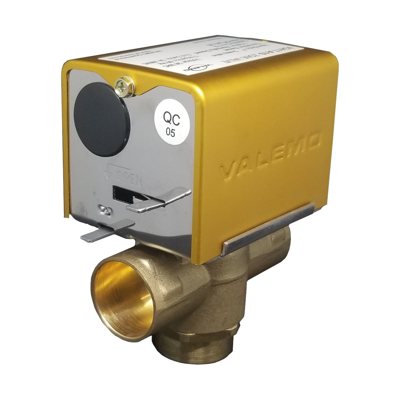CASE of (12) V3417-A1S Motorized Zone Valve, 3-way, 1" Sweat, 24 VAC with End Switch