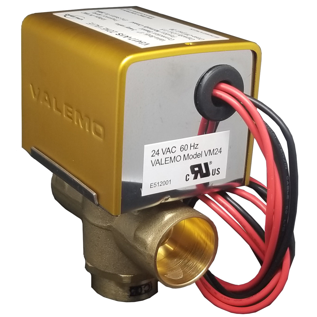 V3417-A1S Zone Valve, 3-way, 1" Sweat, 24 VAC w/ End Switch